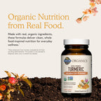 Garden of Life Organics Extra Strength Turmeric Inflammatory Response 60 Tablets-100mg Curcumin (95% Curcuminoids) Black Pepper, Probiotics, Organic Non-GMO Vegan Gluten Free Herbal Supplement