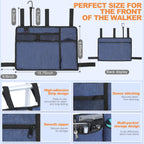 Premium Walker Bags for Folding Walkers Accessories with Cup Holder