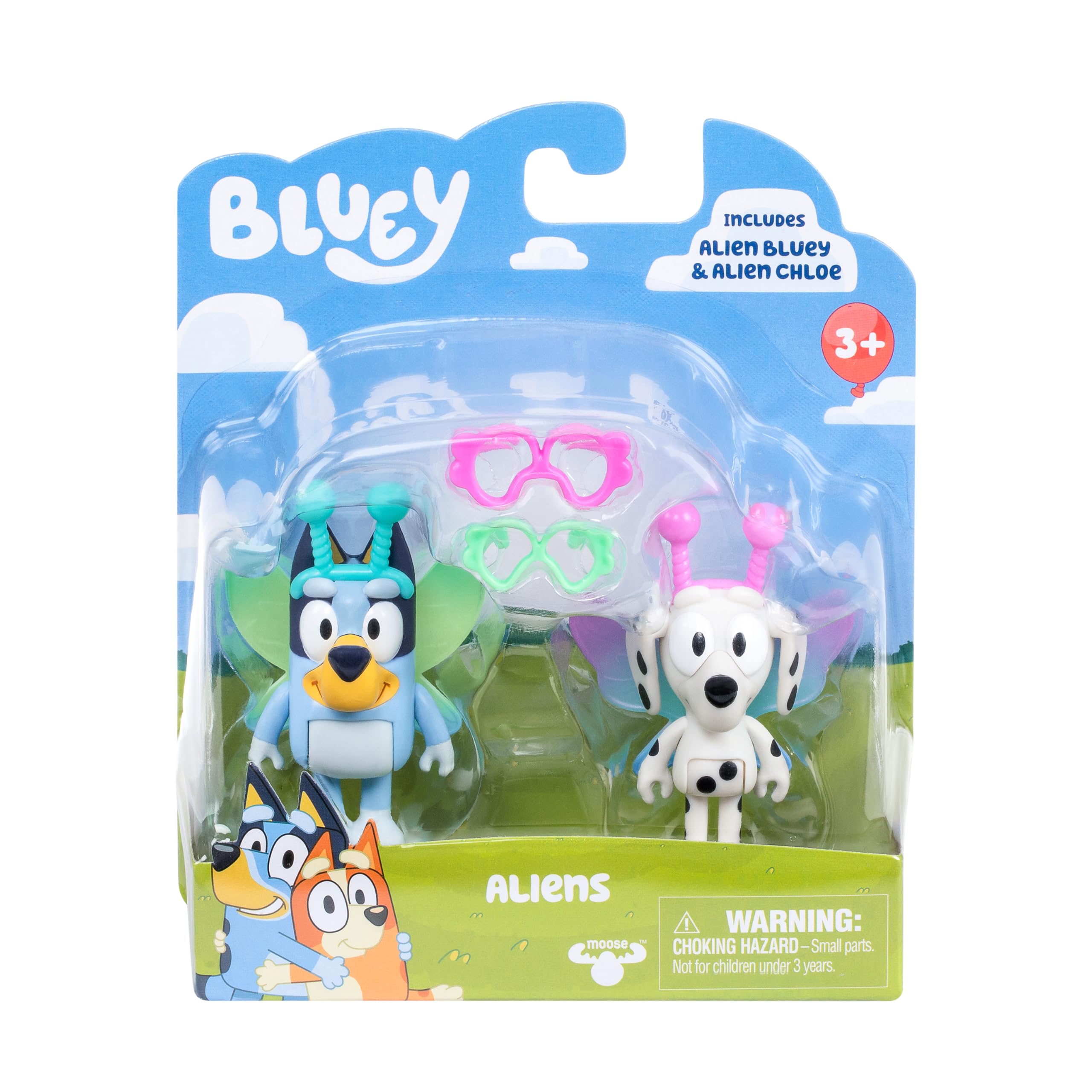 Buy now Bluey Pass The Parcel Figurine Toys Pack of 4, Character Toys with Bingo, Lucky’s Dad, and Lila Figures, Small Action Figures for Kids Ages 3+ at indiglob india