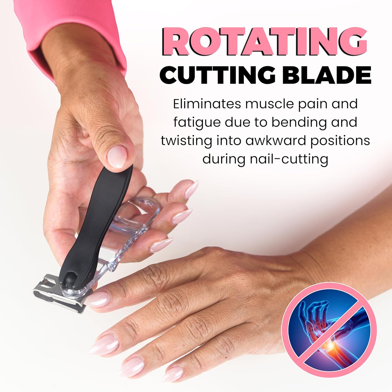 Buy now EZ Grip 360 Degree Rotary Stainless Steel Sharp Blade Fingernail Toenail Clipper, Trimmer and Cutter at indiglob india