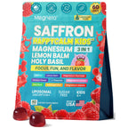 Saffron Gummies Kids & Happy Calm, Magnesium Gummies for Kids, 60 Days