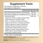 NatureBell NAD+ 11-in-1 Complex 1,500 mg** Per Serving, 240 Veggie Capsules | NMN Supplement Alternative | NAD with Resveratrol, CoQ10, Hyaluronic Acid, Fisetin, & More – Non-GMO