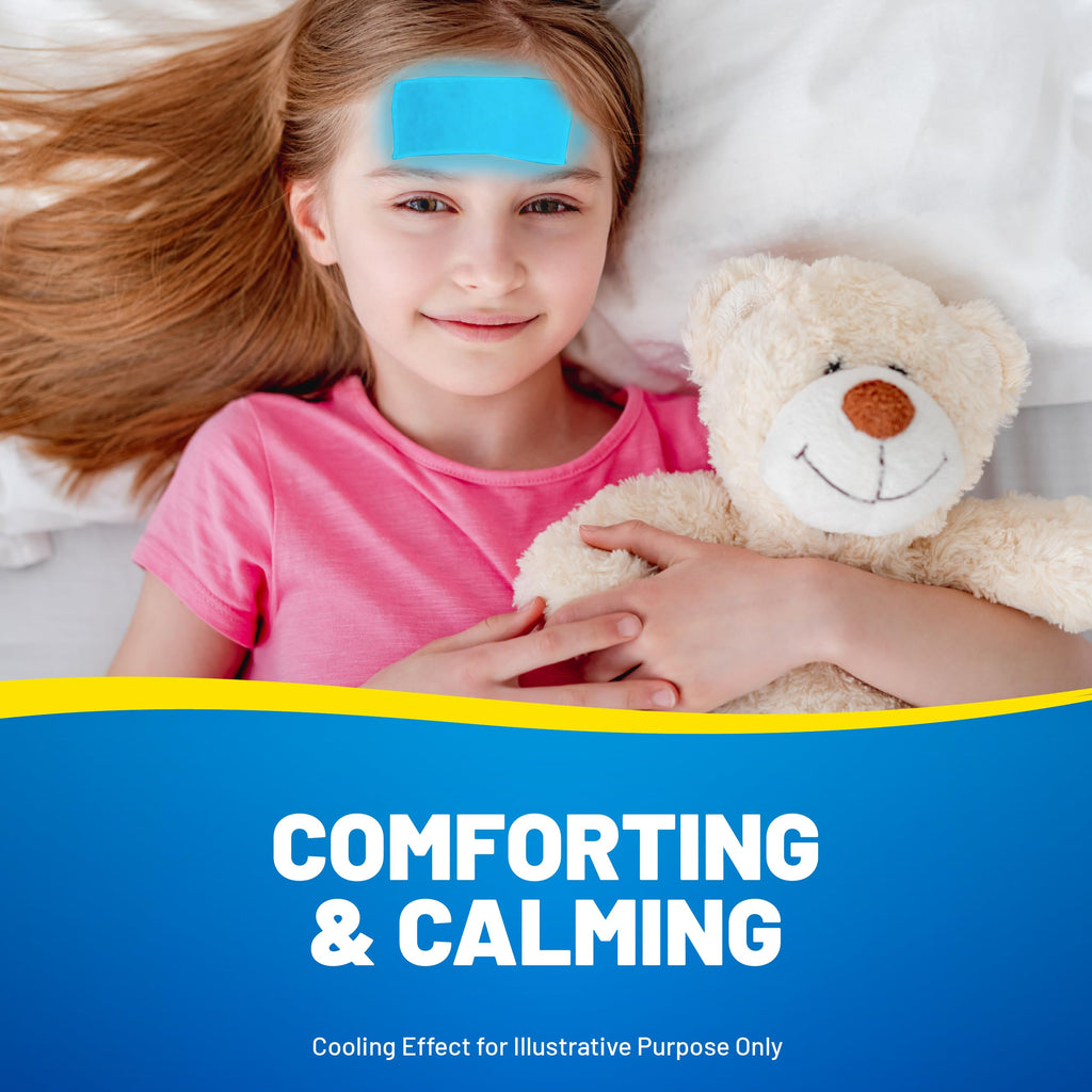 Buy now KOOL 'N' SOOTHE Fever Cooling Gel Sheets/ 4 Pack/Children 1+ Year/Immediate Cooling Relief for Fever at indiglob india