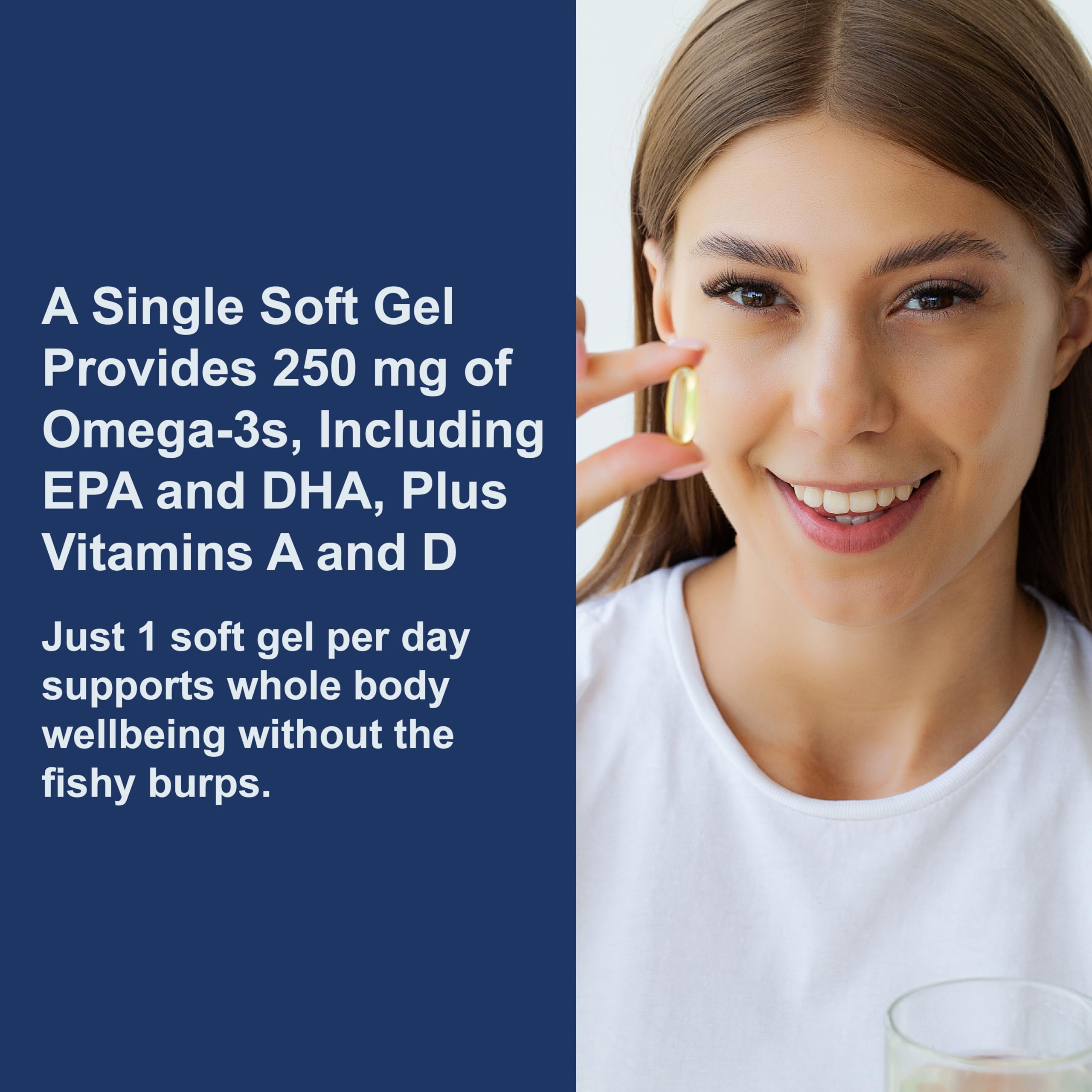 Carlson Cod Liver Oil Gems, Super 1000 mg, 250 mg Omega-3s, 100 Softgels | 400 IU (10 mcg) Vitamin D3; Wild Caught Norwegian Arctic Cod Liver Oil; Nordic Fish Oil Capsules