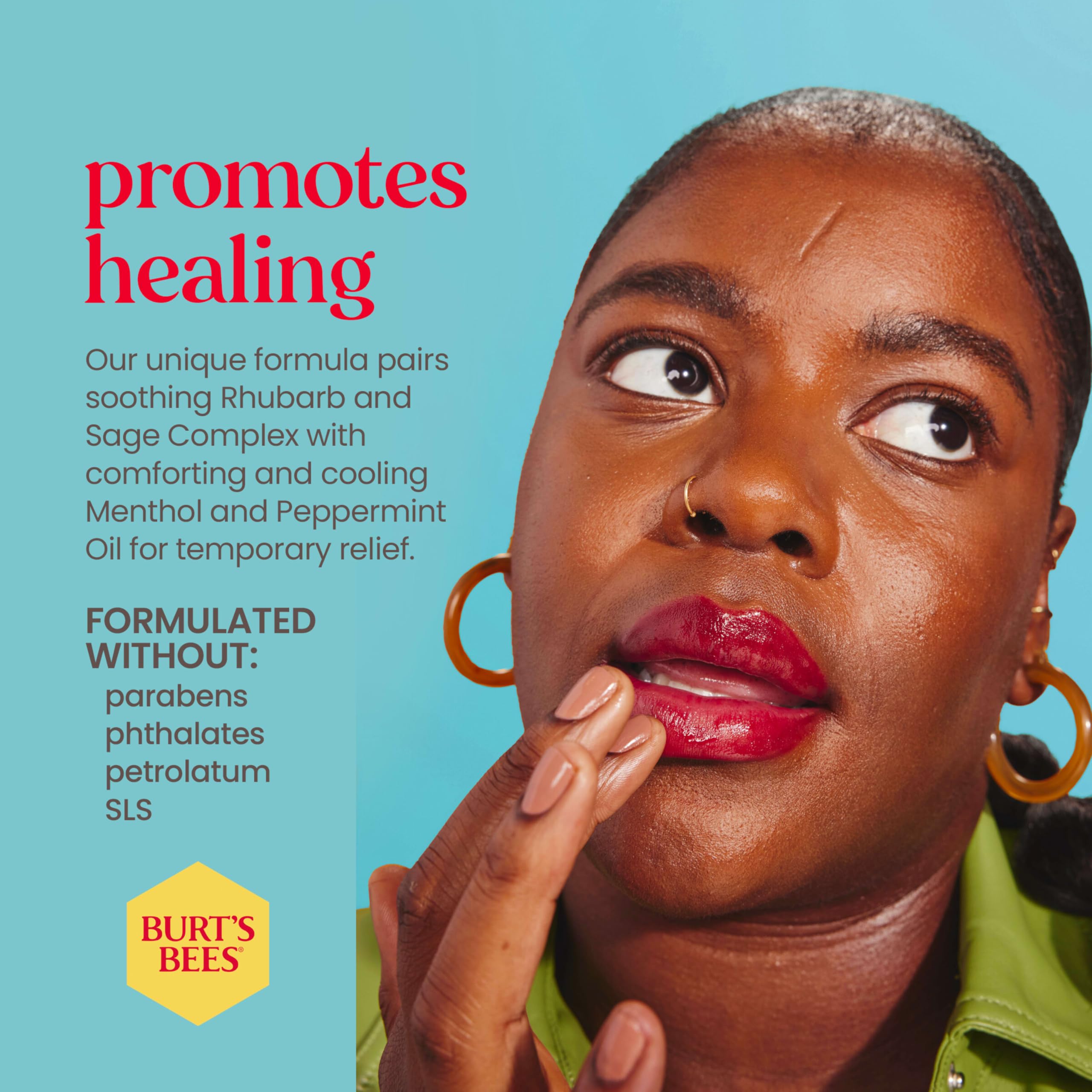 Buy now Burt's Bees Cold Sore Treatment and Medicated Lip Balm, With Menthol and Eucalyptus Oil, Natural Origin Skincare, 2 Tubes, 0.07 oz./0.15 oz. at indiglob india