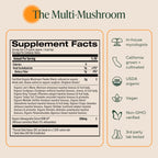 OM Mushrooms Master Blend Mushroom Powder – Organic Mushroom Supplement with 10 Mushrooms and Ashwagandha - Support Immunity, Gut Health & Stress Relief, 6.34 oz (80 Servings)