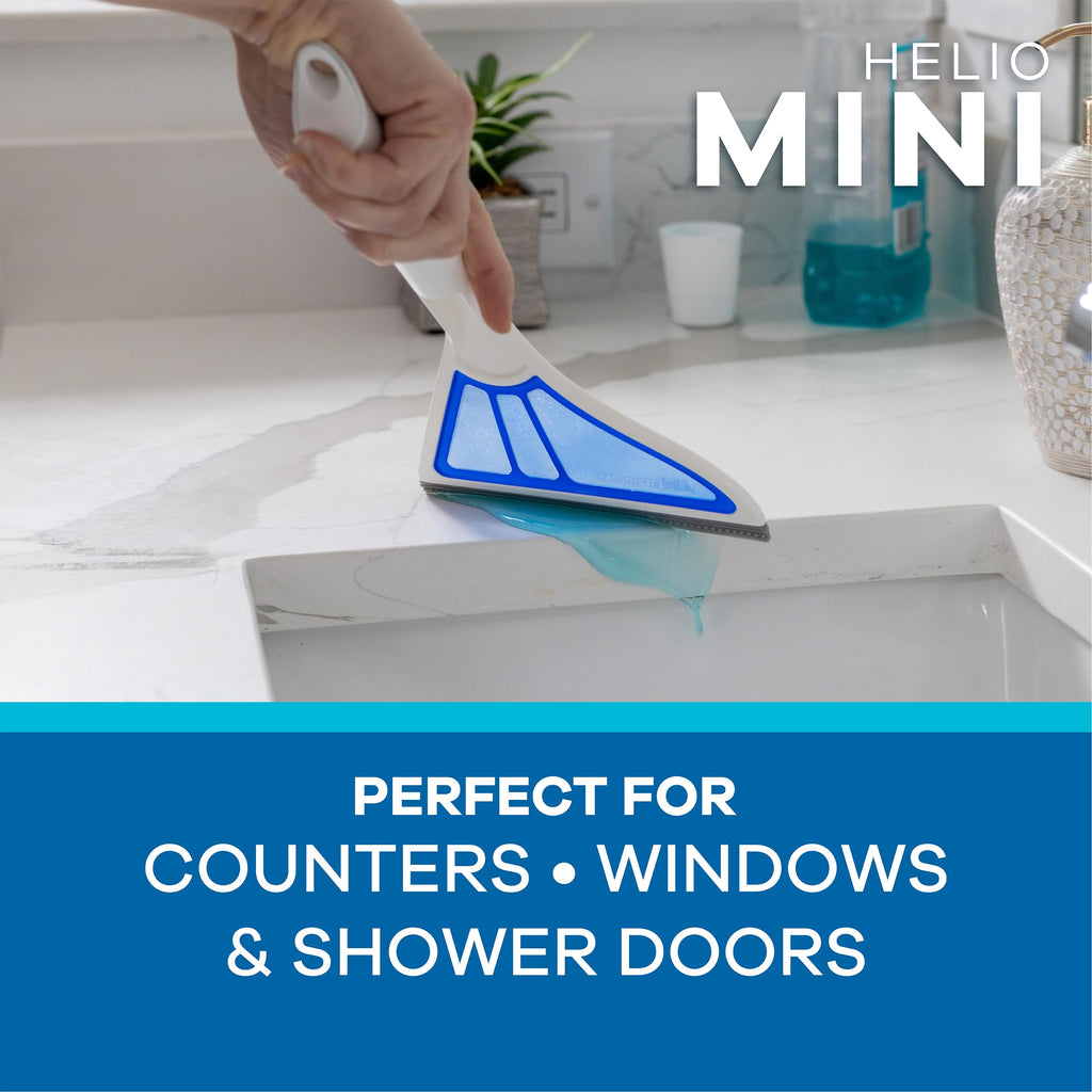 Helio AirBroom 3-Piece Sweeper, Squeegee & Dustpan for Wet/Dry Cleaning