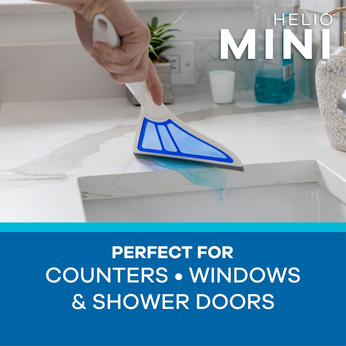 Helio AirBroom 3-Piece Sweeper, Squeegee & Dustpan for Wet/Dry Cleaning