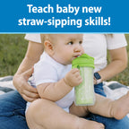 Dr. Brown's Milestones Insulated Sippy Cup, Green & Pink, 2-Pack
