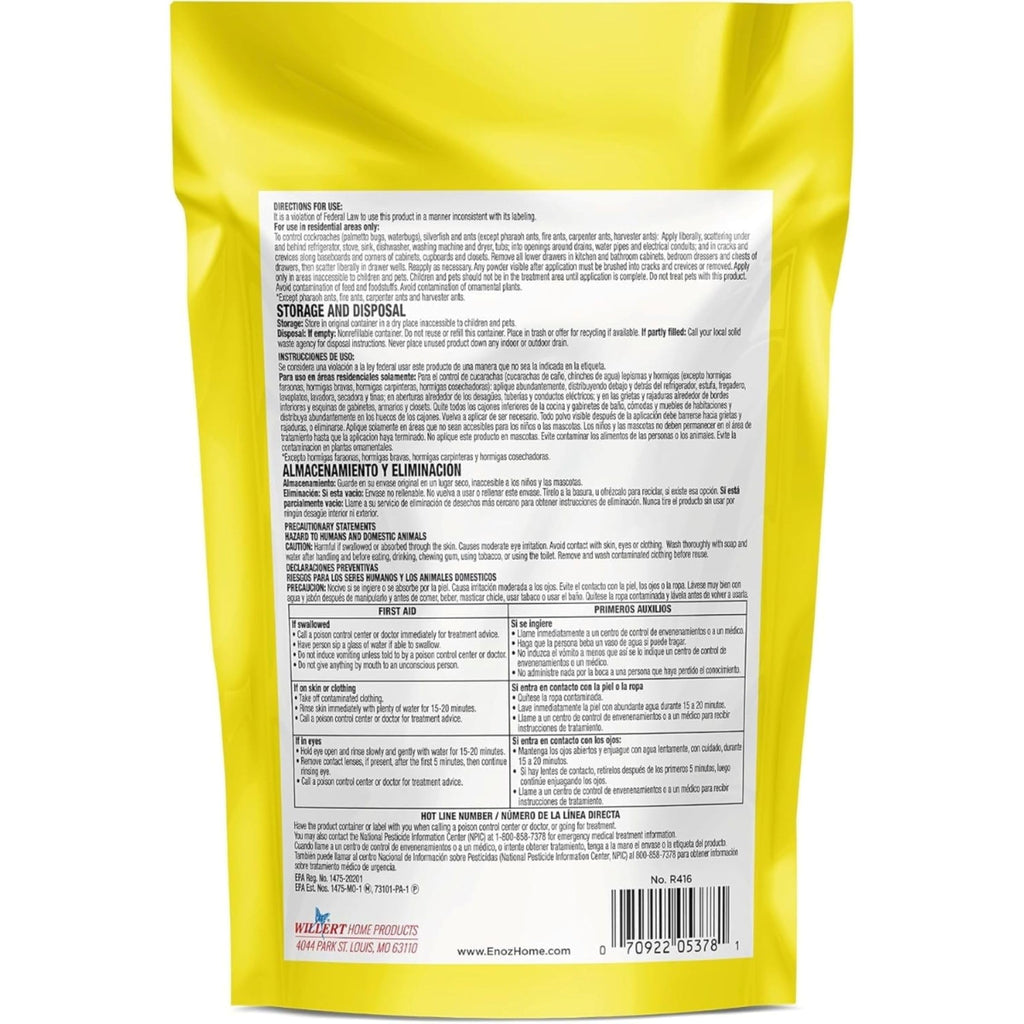 Enoz Roach Away Boric Acid Powder - 16 oz Bag - 2 Pack