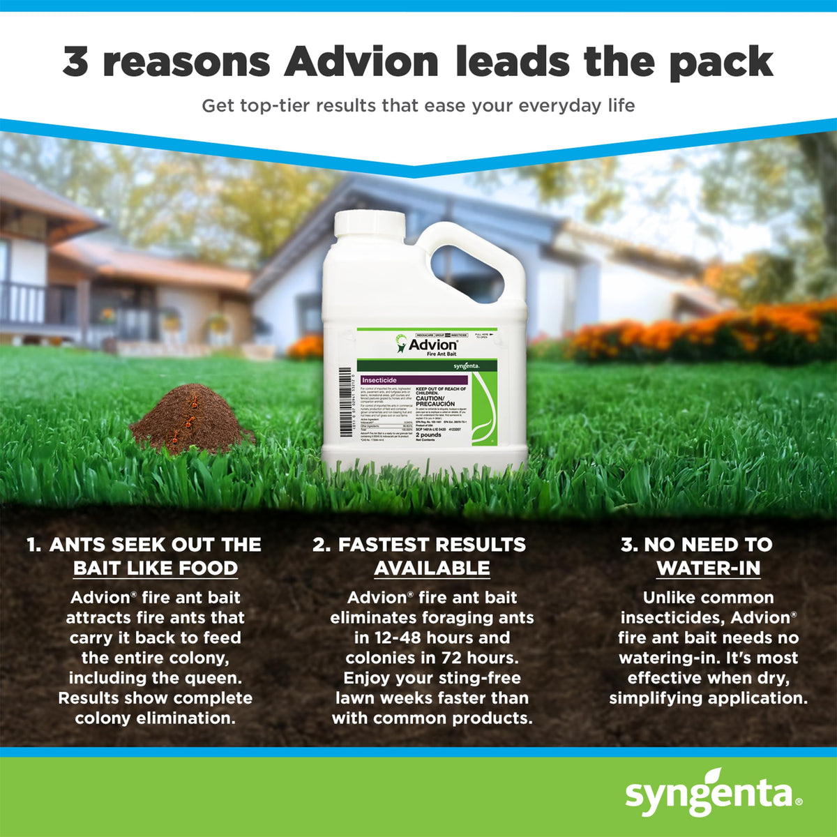Syngenta - A20380A - Advion Fire Ant Bait - Insecticide - 2lb
