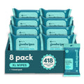 goodwipes Flushable Wipes - Shea-Coco, 418 Wipes (8 Pack + 1 Travel Pack)
