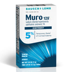 Muro 128 Corneal Edema Eye Ointment 5% Sodium Chloride, 0.25 oz 2-Pack