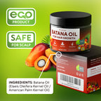 Batana Oil for Hair Growth - 100% Raw & Organic Unrefined Batana Oil - Cold Pressed Hair Mask for Scalp Health, Thicker Hair & Split Ends Repair - Natural & Pure (4.23 oz)