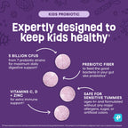 Physician's CHOICE Probiotics for Kids - 7 Diverse Strains, Organic Prebiotics, Vitamins & Minerals - Clinically Studied L. Rhamnosus GG - Immune & Digestive Support - No Sugar or Artificial Dyes