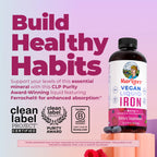 MaryRuth's Liquid Iron Supplement for Women Men & Kids, 15.22 Fl Oz, Vegan | Red Blood Cell Formation, Oxygen Support, Energy Metabolism, Ages 4 & Up, Sugar Free