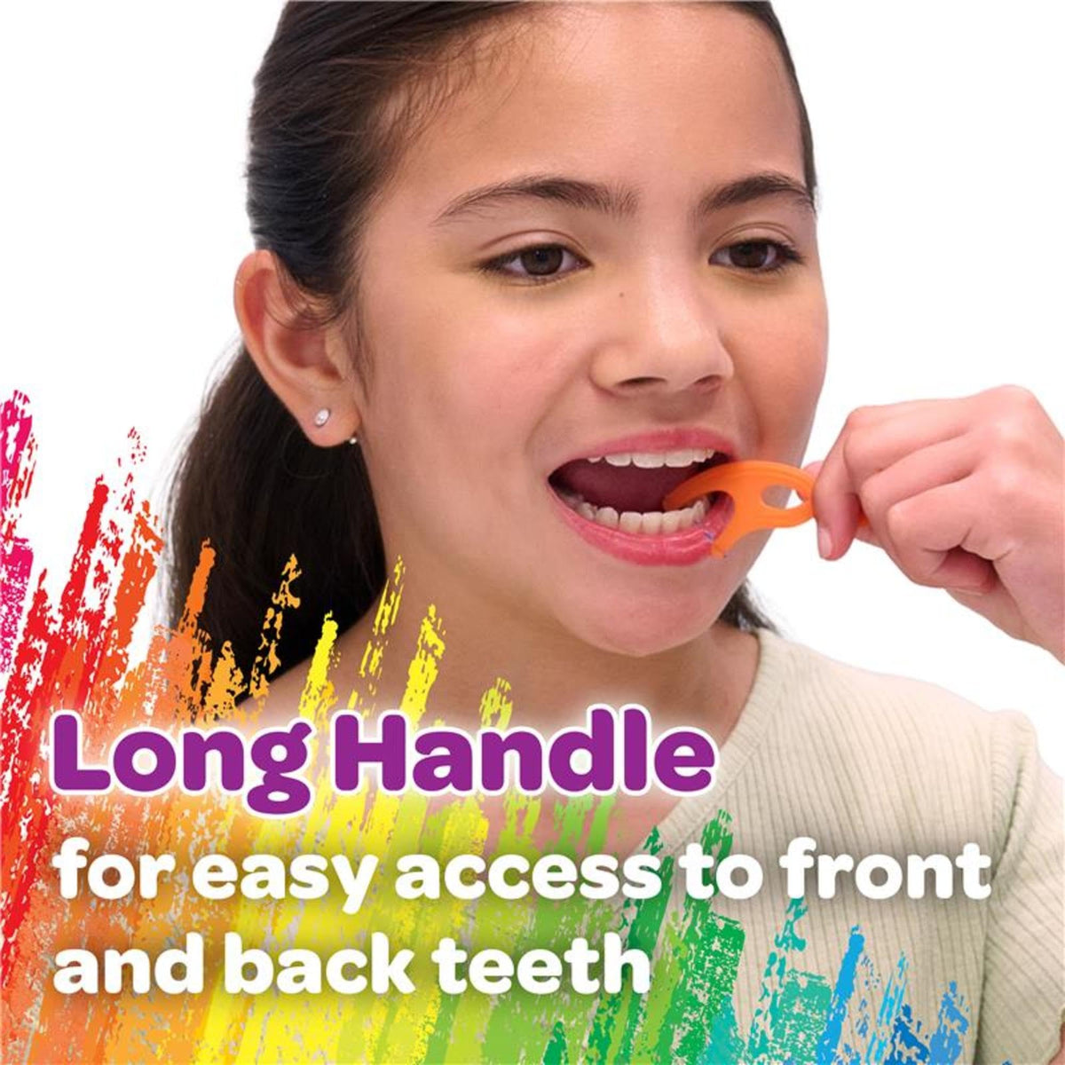 GUM Crayola Twistables Kids Floss Pick with Fluoride, 75 Count