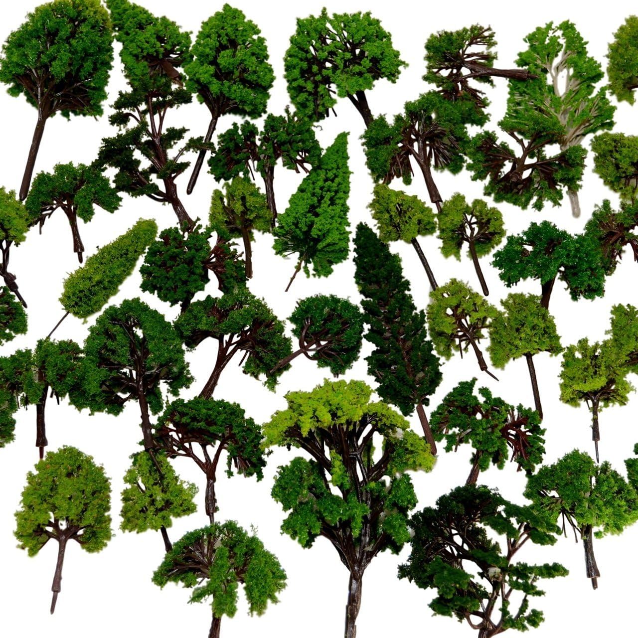 Why Indiglob is the #1 Store for 32pcs 0.79-6.30inch Mixed Model Trees Accessories Model Train Scenery Architecture Trees Model Scenery with No Stands(All Green)