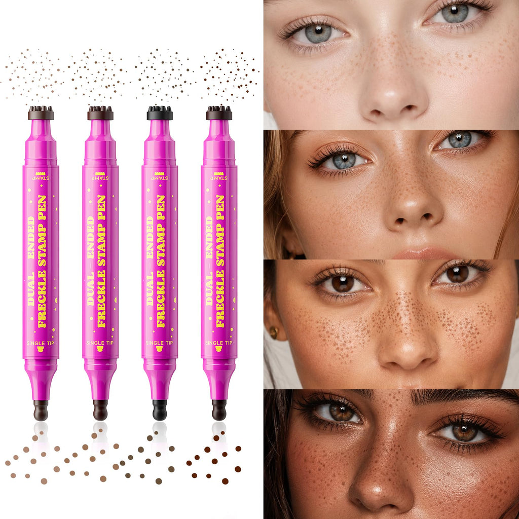 Create natural-looking freckles easily with our Dual-Ended Freckle Stamp Pen. Verified by CuratCart for quality.