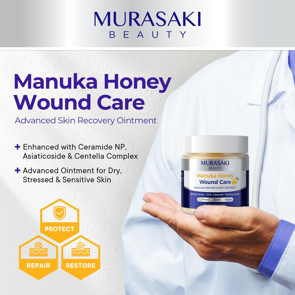 Manuka Honey Wound Care Skin Moisturizing Recovery Barrier Balm 3.7oz(105g)