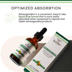 Ashwagandha Liquid Drops 1,200mg, Calm, Stress Relief + Sleep, 60 Servings