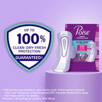 Poise Ultra Thin Incontinence Pads for Women, 4 Drop, Wings, 54 ct