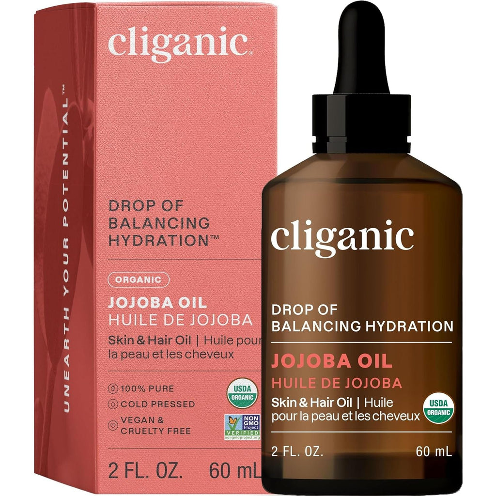 Buy now Cliganic Organic Jojoba Oil, 100% Pure (2oz) | Natural Cold Pressed Unrefined Hexane Free Oil for Hair & Face | Base Carrier (Packaging May Vary) 2 Fl Oz (Pack of 1) at indiglob india