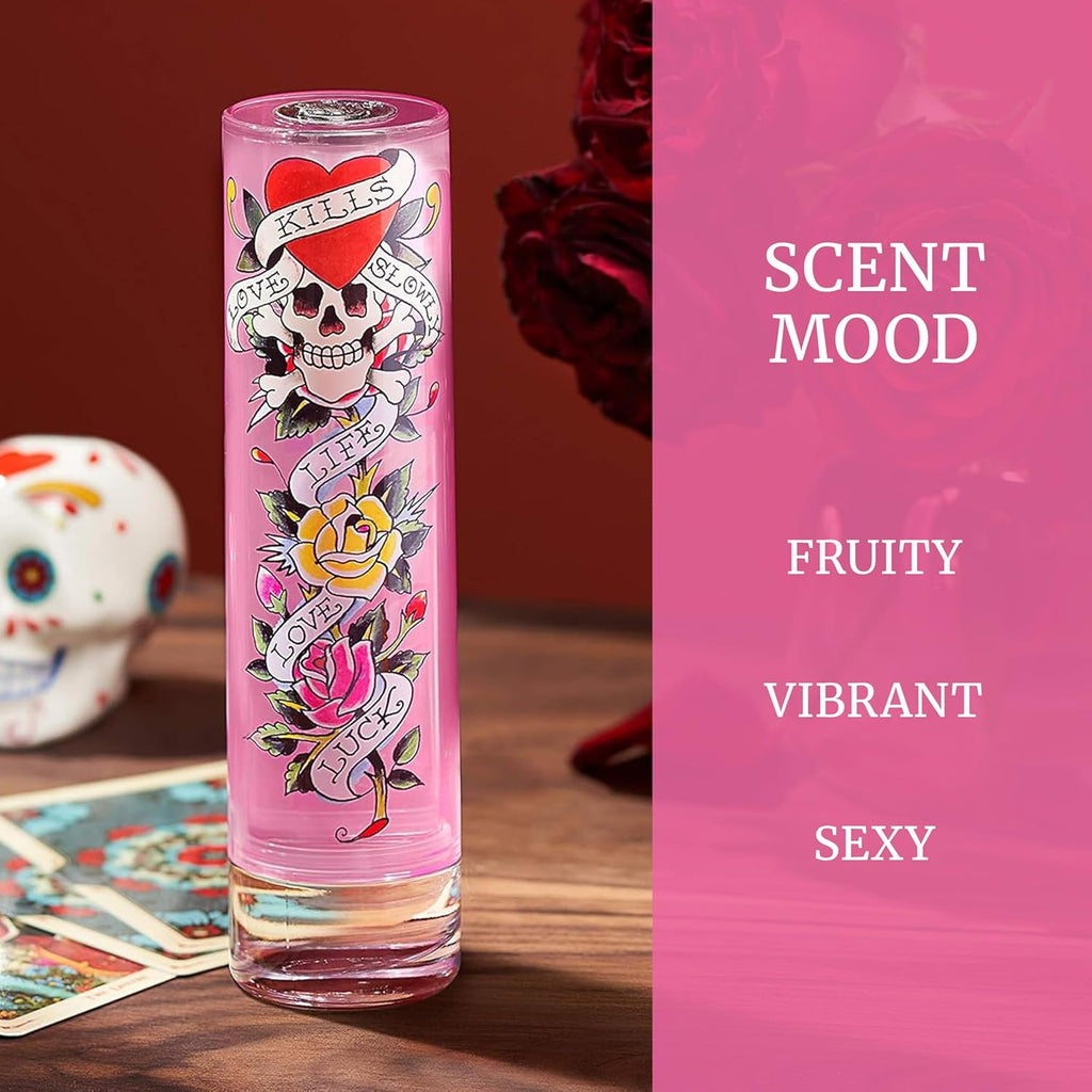 Buy now Ed Hardy Perfume for Women, Eau De Parfum Spray with Warm Amber Notes, 3.4 fl oz at indiglob india