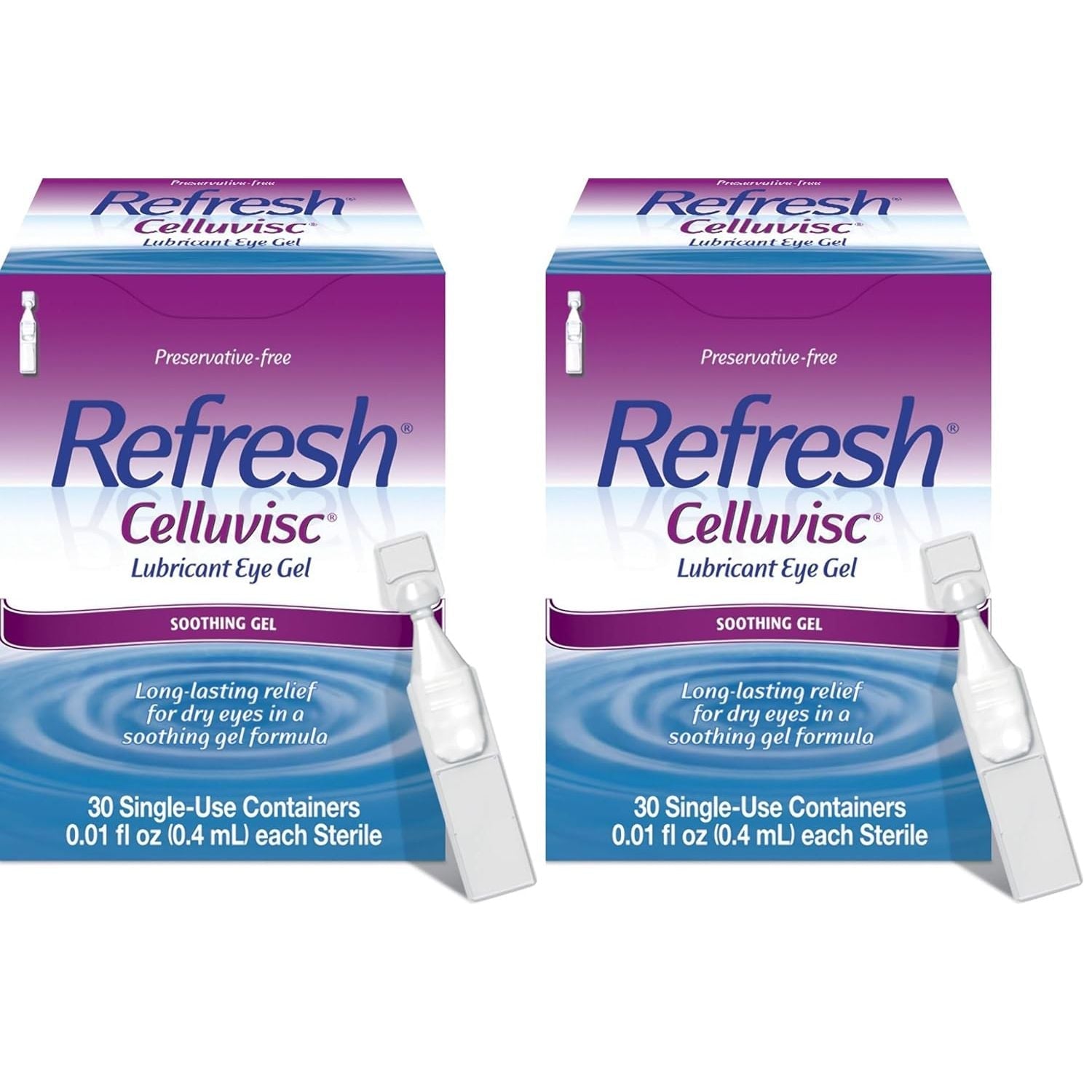 Buy now Refresh Celluvisc Lubricant Eye Gel For Dry Eyes, Preservative-Free Drops, 0.01 Fl Oz Single-Use Containers, 30 Count 30 Count (Pack of 2) at indiglob india