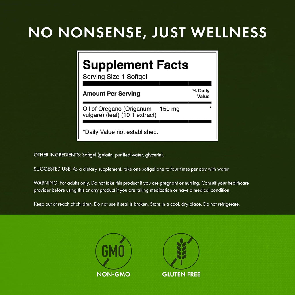 Buy now Swanson Oregano Oil 10:1 Extract-Natural Supplement Promoting Digestive Health-Respiratory & Urinary Tract Health Support (120 Softgels, 150mg Each) at indiglob india