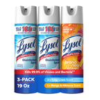 Lysol Disinfectant Spray, Sanitizer, Crisp Linen & Mango, 19 oz, 3 Pack