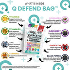 Q Defend Quercetin Supplement with Zinc Vitamin C Vitamin D Elderberry Turmeric Black Pepper Garlic Ginger Sea Moss Lysine Stinging Nettle Reishi Mushroom Immune Support 120 Capsules by Clean Nutra