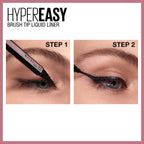 Maybelline Hyper Easy Liquid Pen No-Skip Eyeliner, Satin Finish, Waterproof Formula, Pitch Black, 0.018 Fl Oz