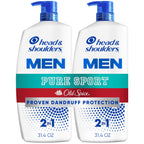 Head & Shoulders Old Spice Pure Sport 2-in-1 Anti-Dandruff Shampoo and Conditioner Twin Pack, 72-Hour Protection, 31.4 fl oz Each
