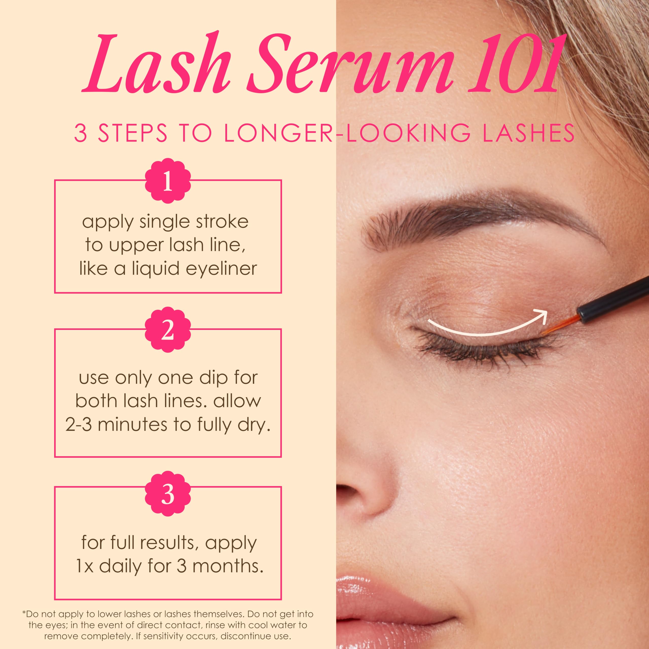 Grande Cosmetics GrandeLASH-MD Lash Enhancing Serum - Peptide & Vitamin Infused Formula for Longer, Thicker, Fuller Looking Lashes - Ophthalmologist Tested, Cruelty-Free, 6 Week Supply (1mL)