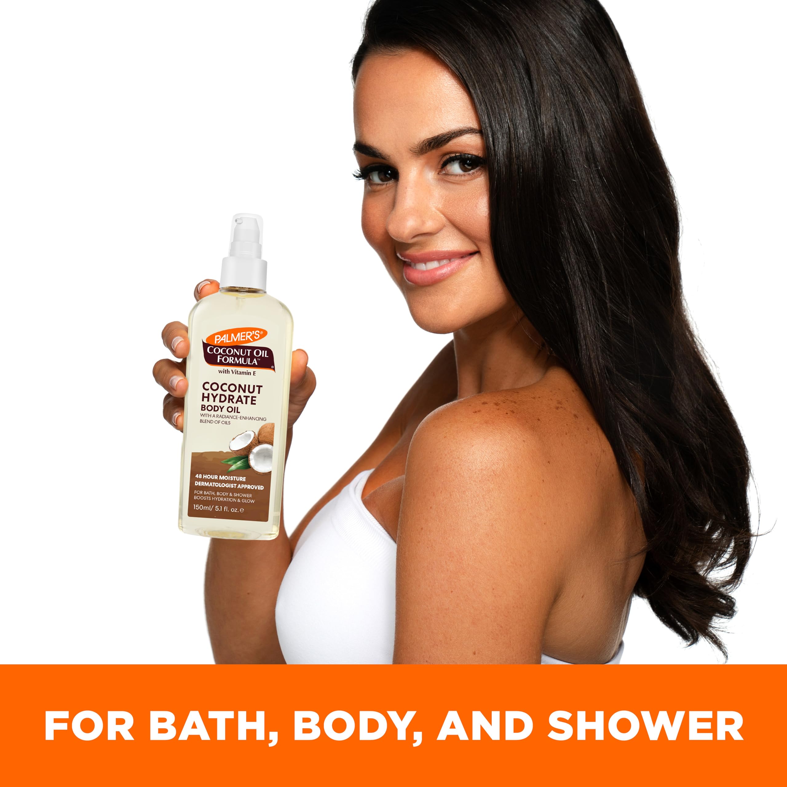 Palmer's Coconut Body Oil Moisturizer Spray for Dry Skin (5.1 Oz) | A hydrating body oil with Green Coffee Extract to replenish dry skin and deliver 48 hour moisture for radiant skin