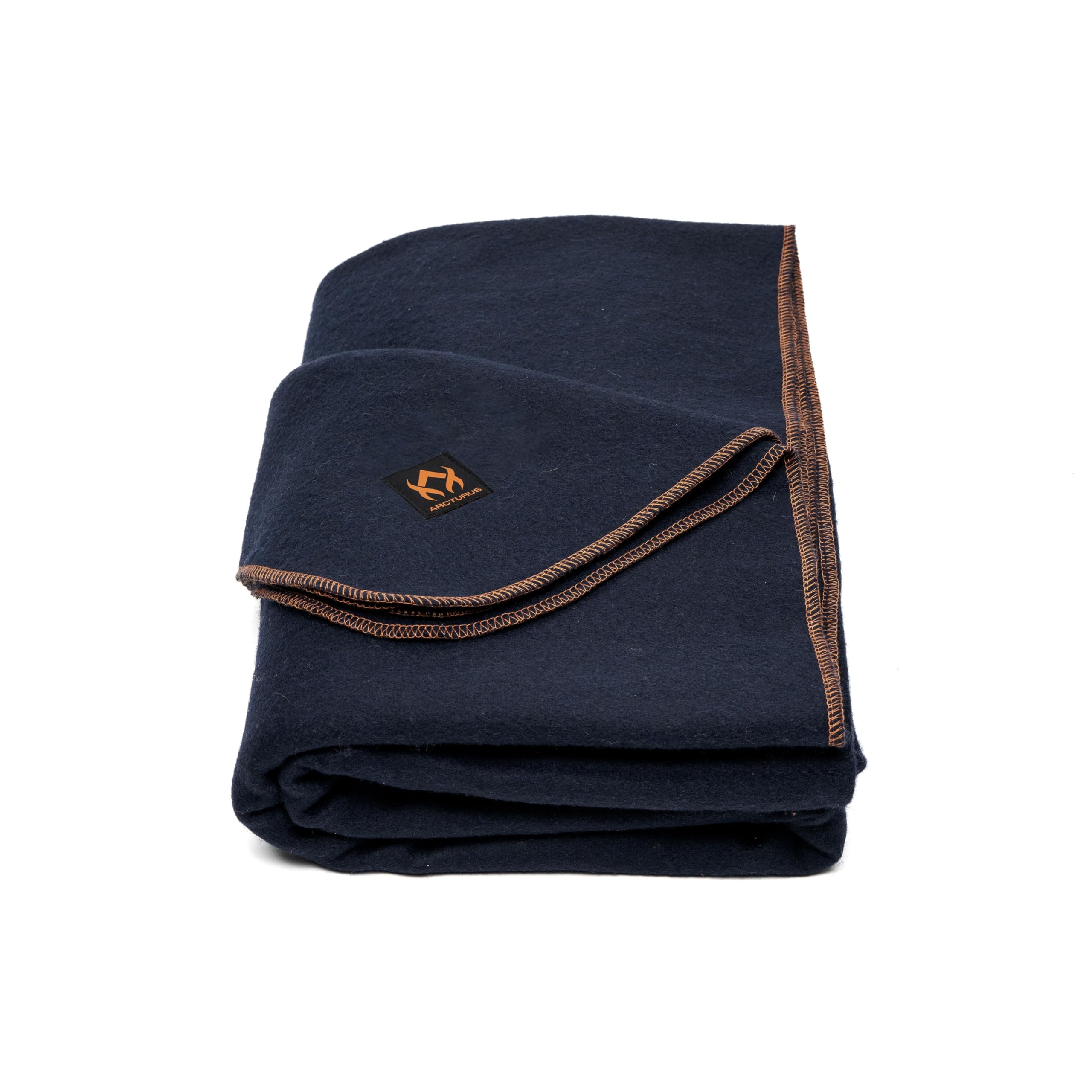 Buy now Arcturus Military Wool Blanket - Warm, Thick, Washable - Great for Outdoors, Camping, Stadium Blanket, Picnics, Travel - Car & Bushcraft Survival Kits Military Navy at indiglob india
