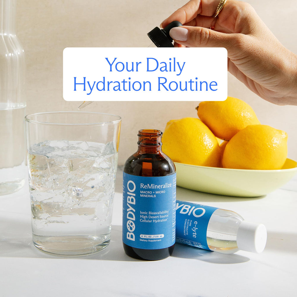 BodyBio ReMineralize - Essential Ionic Trace Minerals for Hydration & Detox