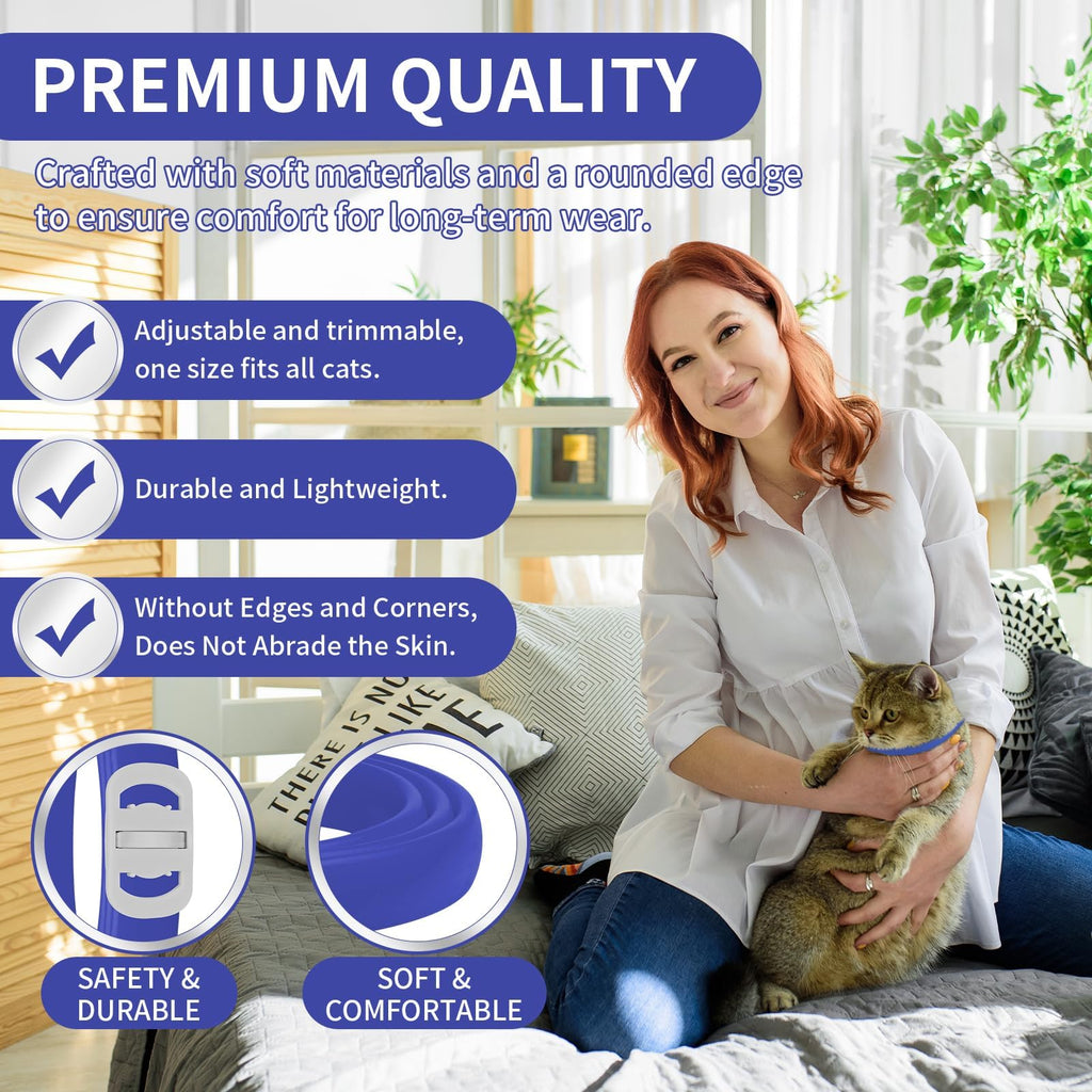 Flea Collar for Cats, Cat Flea and Tick Collar, 4 Pack, 32 Months