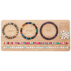 Bead Board for Jewelry Making, Bracelet Making Kit, Compact Portable