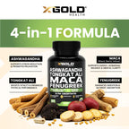 Ashwagandha 30:1,Tongkat Ali 100:1, Maca Root 20:1 & Fenugreek 10:1 Extract