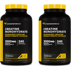 Primaforce Creatine Monohydrate Capsules (3,000mg) 240 Capsules | Gluten Free and GMO-Free