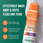 Buy now TropiClean Gentle Flea Shampoo for Cats, Flea and Tick Prevention for Cats, Powerful & Natural Defense, Made in USA, 12 oz. at indiglob india