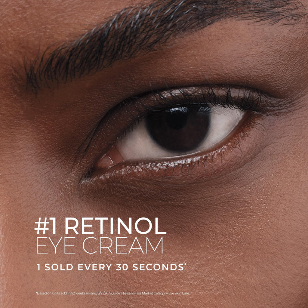 RoC Retinol Correxion Under Eye Cream for Dark Circles & Puffiness, 0.50z | Anti-Aging Retinol Eye Treatment, Clinically Proven, Daily Wrinkle Cream for Women & Men, Absorbs Fast, packaging may vary