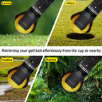 Golf Ball Retriever, 4 Pack Golf Ball Grabber Picker for End of Putter, Durable Golf Ball Retriever Pick Up Tool for Putter Grip