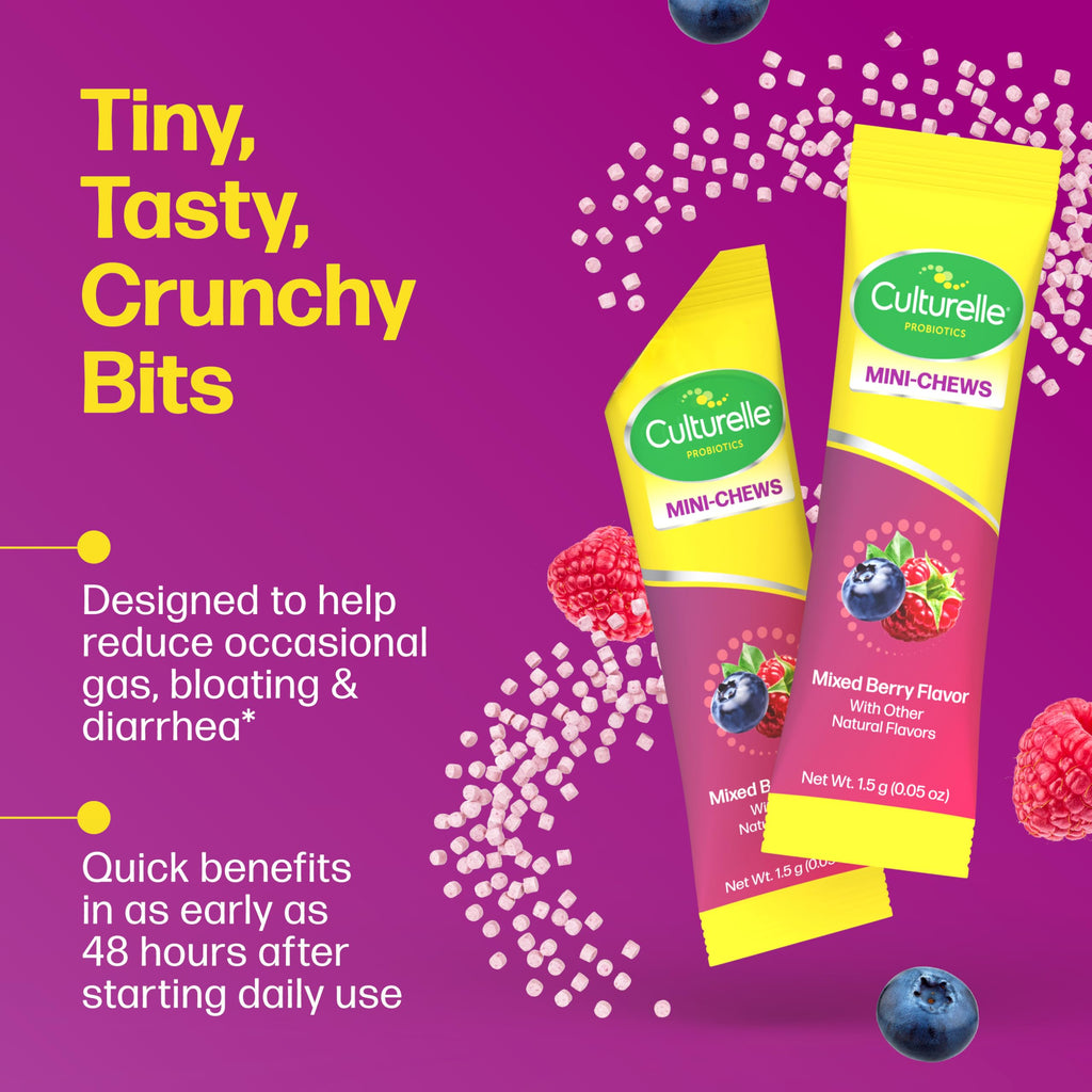 Culturelle Complete 3-in-1 Biotics Mini-Chews Daily Probiotic, 28 Ct
