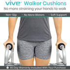 Buy now Vive Walker Handle Cushions - Padded Hand Covers - Soft Cushion Padding Medical for Folding Rolling Wheelchair, Rollator Handle, Senior, Elderly Grippers - Crutch Handle Pad Grips - Mobility Aid at indiglob india