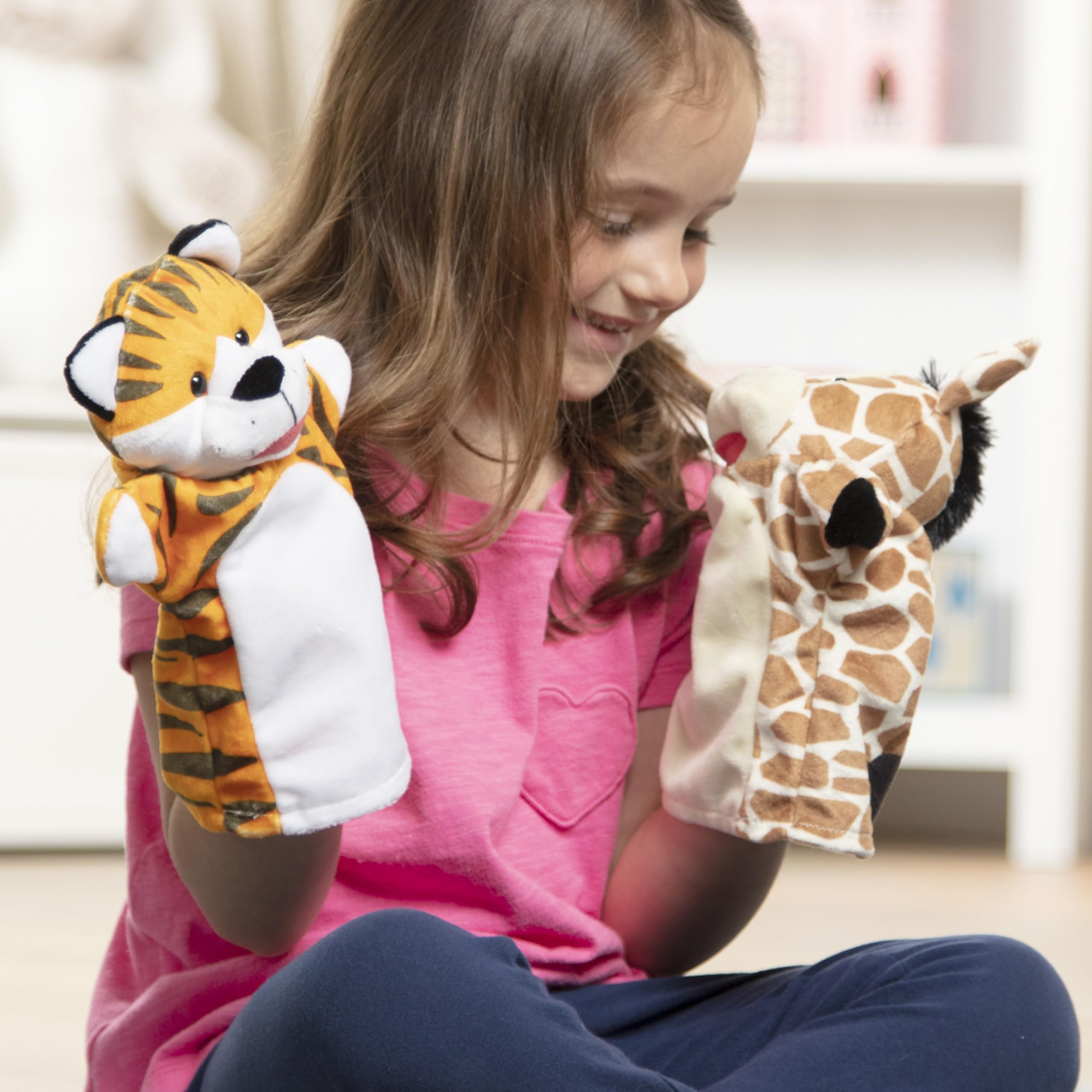Buy now Melissa & Doug Zoo Friends Hand Puppets (FFP) at indiglob india