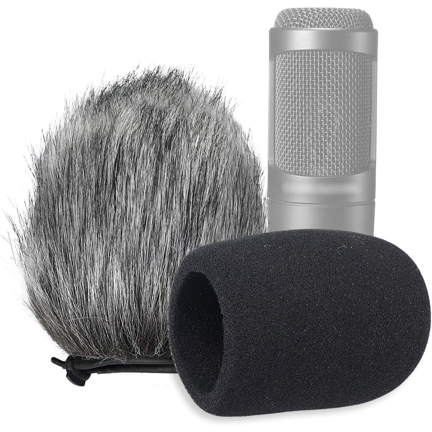 Buy now SUNMON Windscreen Foam Cover, Windscreen Pop Filter for Audio-technica AT2020 Condenser Studio Microphone,Compatible with AT-2035 AT-2050 ATR2500 ATR2500X AT-4040 Microphones,(Black) FurFoamKit at indiglob india