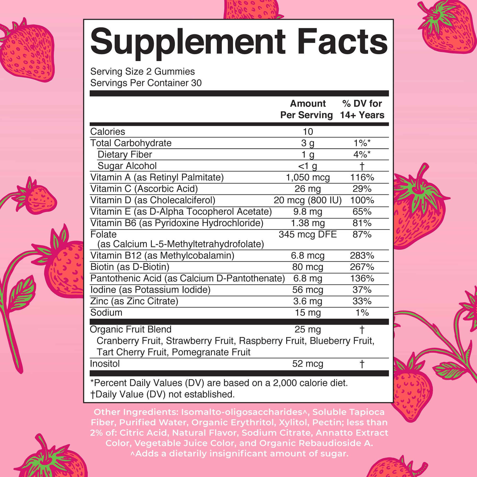 MaryRuth Organics Women's Immune Support Multivitamin Gummies | Ages 14+ | Skin Health | Gummy Vitamins for Women | Sugar-Free | Vegan | Non-GMO | 60 Count | Sugar Free, Vegan, 60 Count